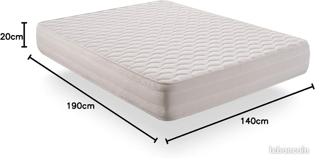 Matelas NATURALEX 140x190 cm - Deluxe (image 1)