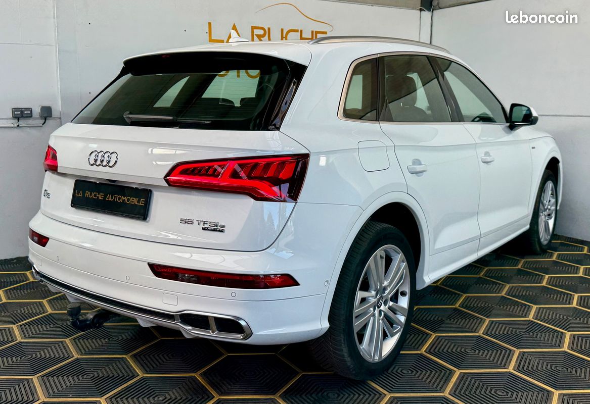 🟢Audi Q5 55 TFSIe 367ch Quattro S-Line / 127 917 kms / Suivi complet Audi / Cuir Milano / Toit panoramique / Attelage / Carplay (image 2)
