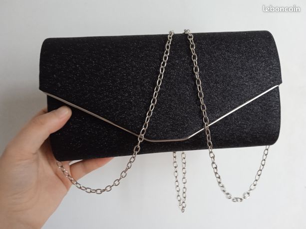 Pochettes Et Clutches Femme Brillant Plissé Sac De Soirée Amovible