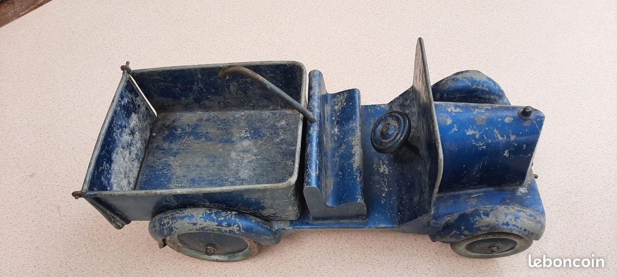 Ancien camion pick-up en tôle jouet circa 1920 camion automobile (image 7)