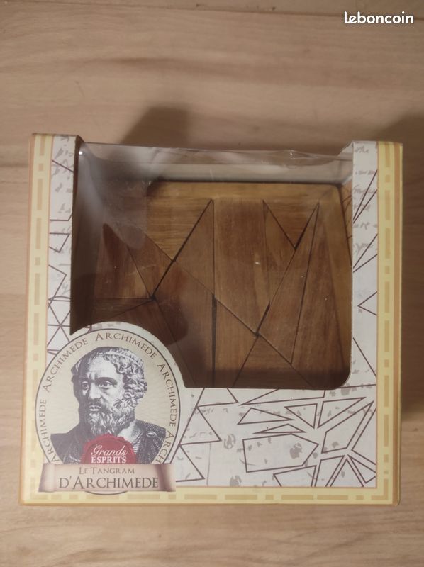 Casse-tête en bois, le Tangram d'archimède (image 1)