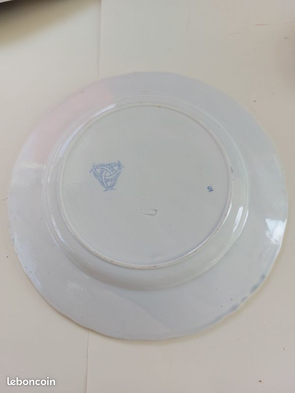 Assiette ancienne collection Jules vieillard de bordeaux n 2 (image 3)