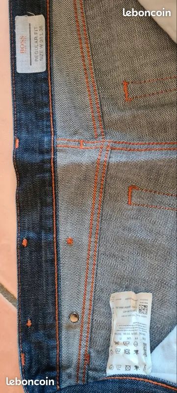 Jean Hugo Boss Taille 36 Homme - Coupe Regular 34L - Coton - Occasion Très Bon état