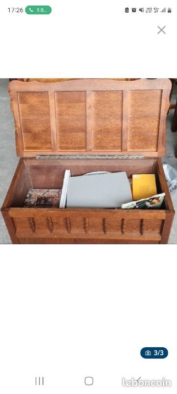 Meuble Coffre en bois vintage (image 3)