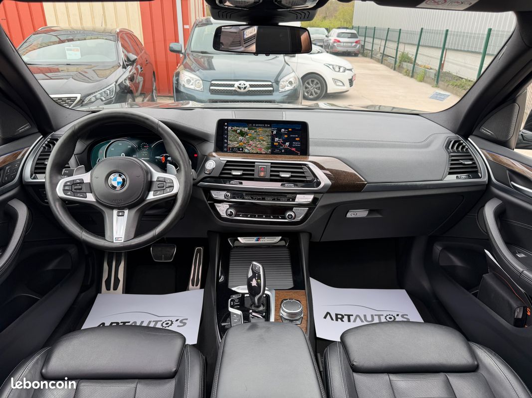 BMW X3 M40i G01 360 ch Xdrive / FEU FULL LED / CUIR ETENDU / HARMAN KARDON / CAMERA 360 / COMPTEUR VIRTUAL / TOIT OUVRANT PANORAMIQUE / SIEGES ELEC. CHAUFFANTS & VENTILEE / KEYLESSS / SUIVI BMW (image 3)