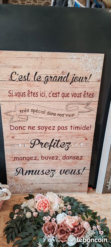 Lots panneaux mariage bienvenue (image 4)