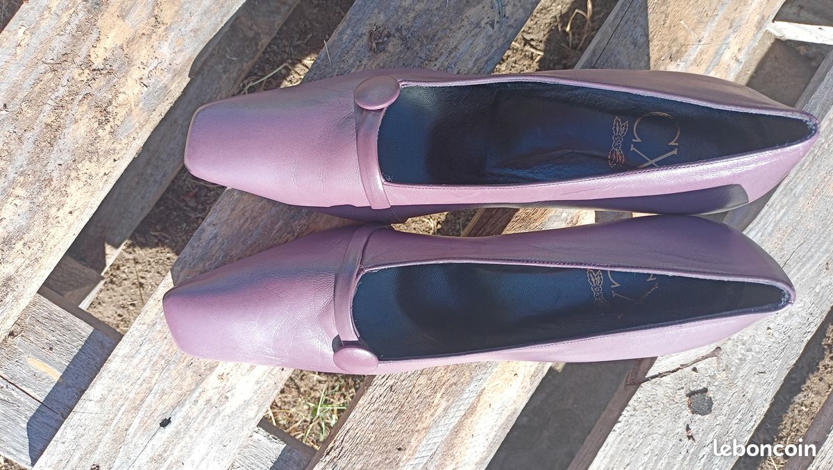 Chaussures escarpins cuir CX T41 (image 5)