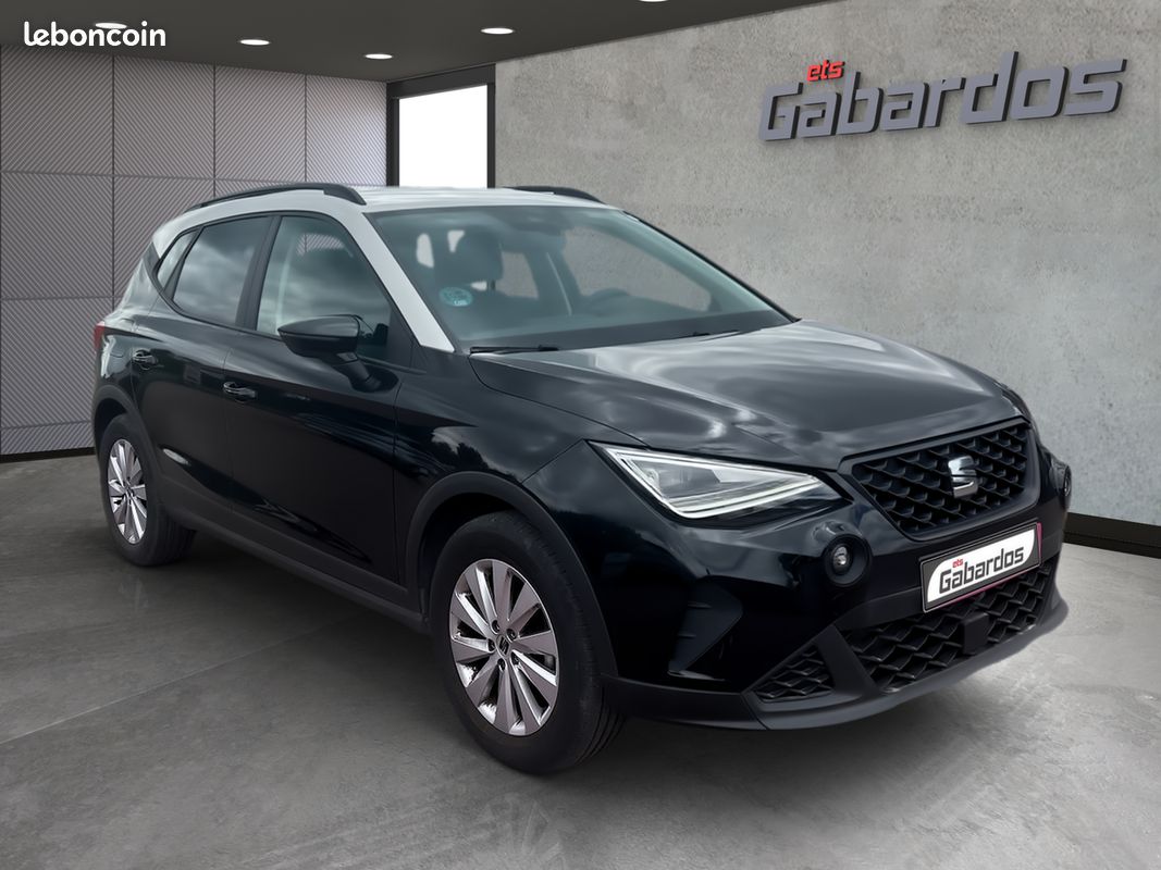 Seat Arona 1.0 TSI 115 BVM 6 STYLE EDITION SPECIAL PHASE 2 BI-TON NOIR METAL TOIT BLANC (image 9)