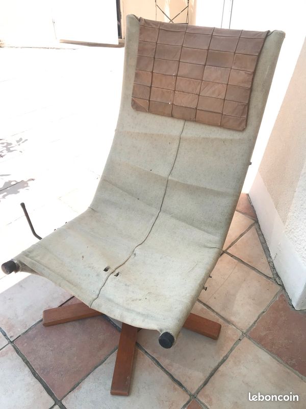 Fauteuil pivotant KEBE vintage (image 4)