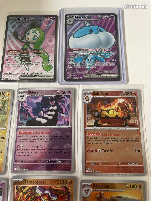 Lot cartes Pokémon noir et blanc WHT blk NM fr fa et pokeball (image 3)