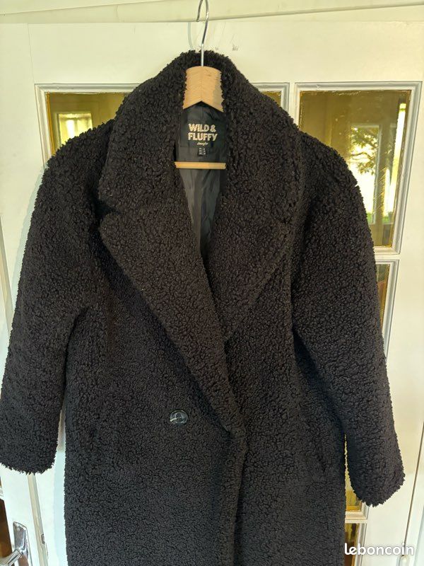 Manteau épais et chaud Jennifer Taille S Wild & Fluffy Épais et chaud effet mouton (image 3)