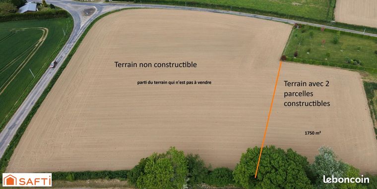 Terrain 1750 m² SAINT-JEAN-DE-SAVIGNY