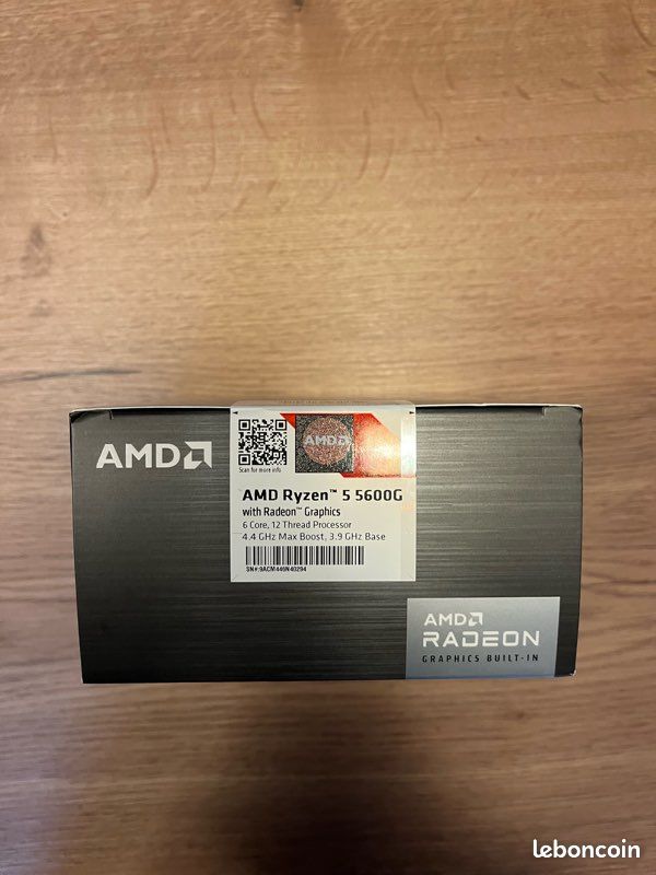 Processeur amd ryzen 5 5600g Radeon graphics - Accessoires informatique