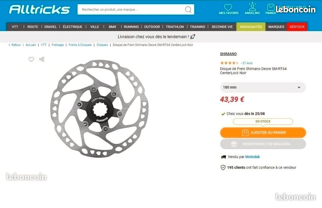 Shimano SMRT54S Disque De Frein Center Lock Pour Freins Deore Argent Argent Diamètre 160 Mm