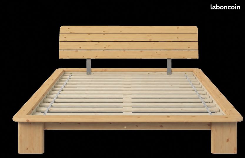 Lit pin miel 140 x 190 (image 2)