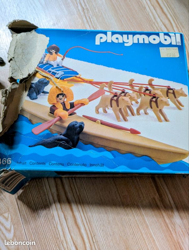 Lot Playmobil Vintage Médiéval 3376 (1977) - Avec Coffre, Cape, Bougie - Boîte Fournie