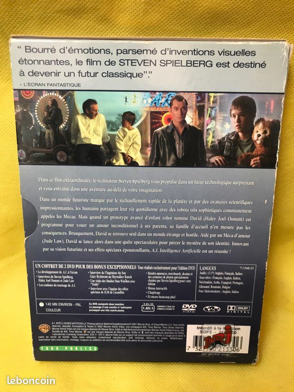 AI : intelligence artificielle. Dvd (image 2)