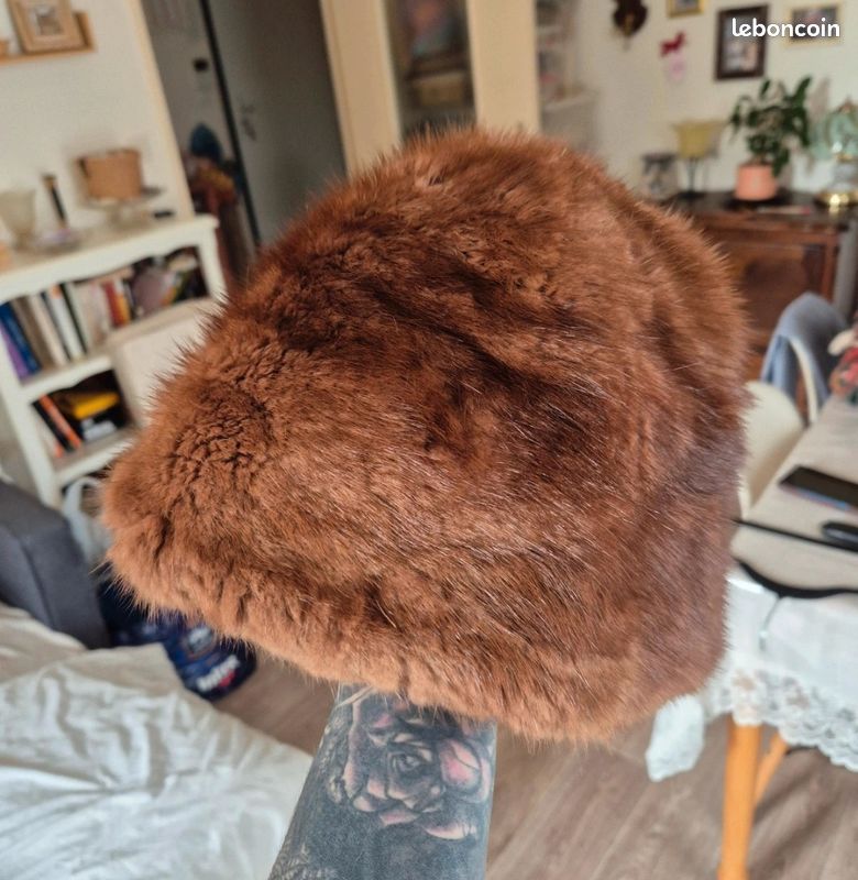 Chapeau fourrure vintage (image 2)