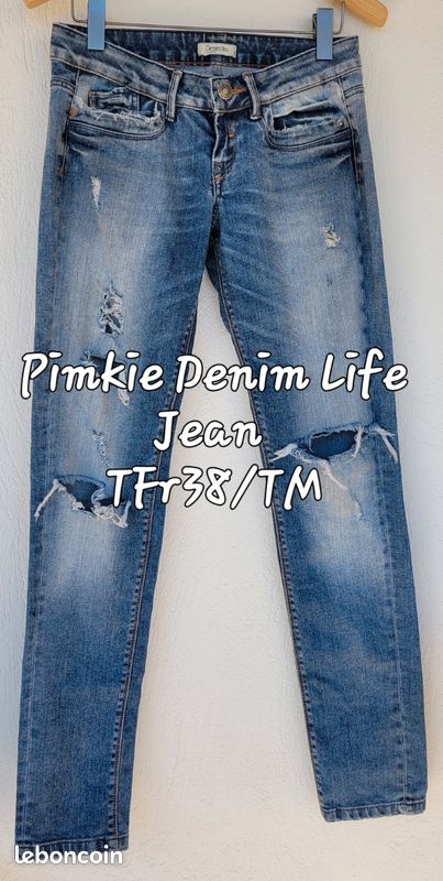 Jean Droit Pimkie Pour Femme - Taille 38 - Bleu - Neuf Jamais Porté (sans étiquette)