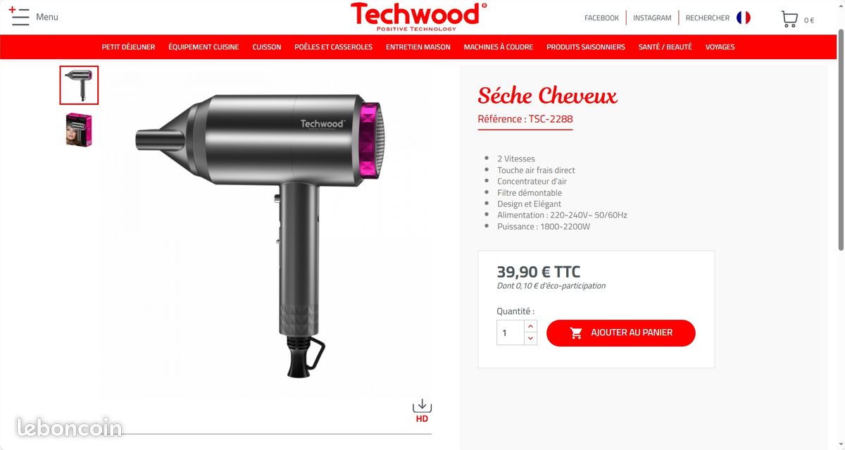 Seche cheveux (image 1)
