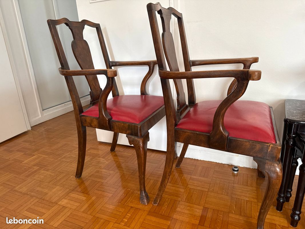 Chaises anciennes en bois (image 4)