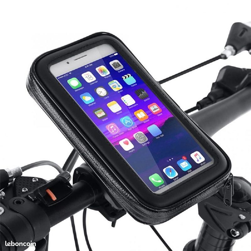Housse Etui Etanche & Tactile Support Téléphone GPS Vélo Moto Scooter Quad  T XL - Équipement moto