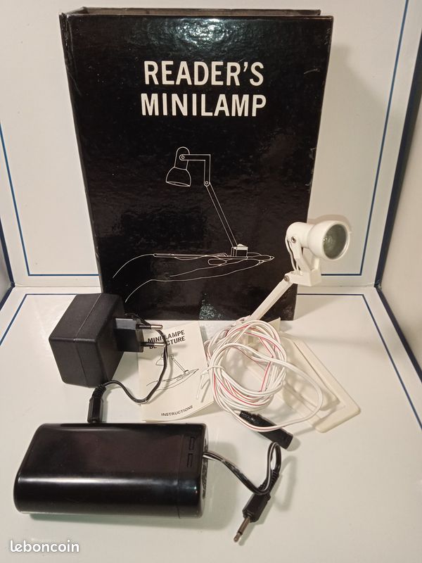 Mini lampe de lecture Liseuse Reader's Minilamp Book Light design vintage (image 1)