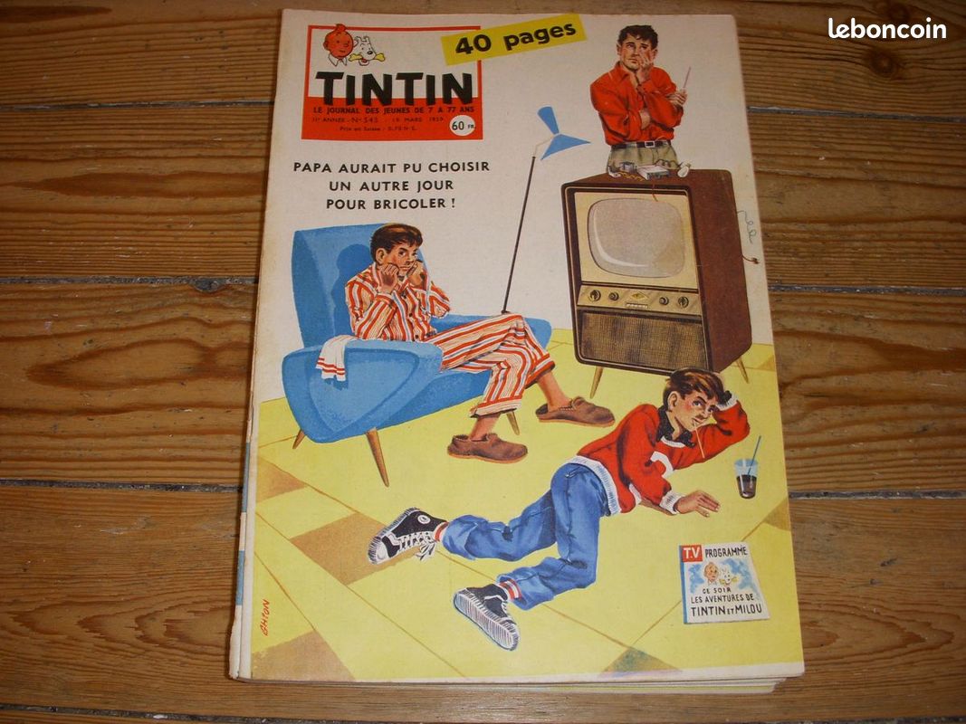 Le Journal Tintin de 1958 à 1959 (image 1)