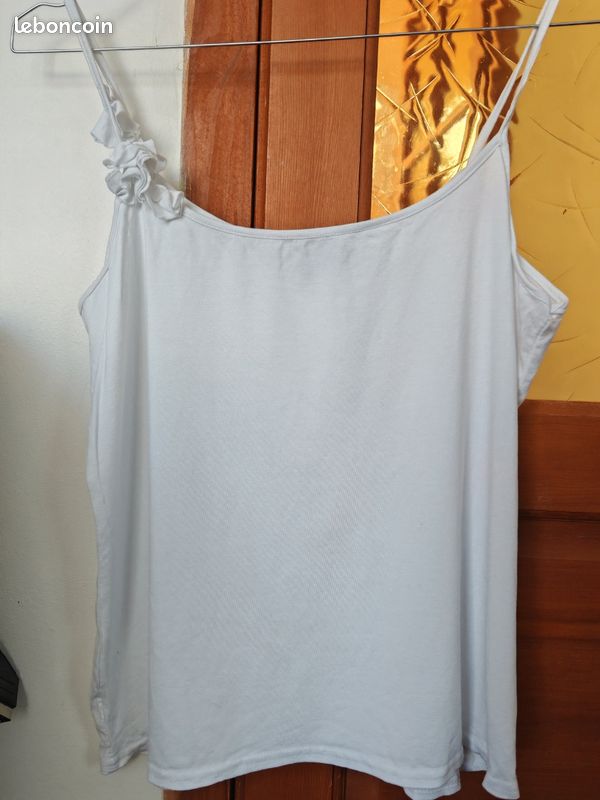 Débardeur blanc femme T44/46 (image 1)