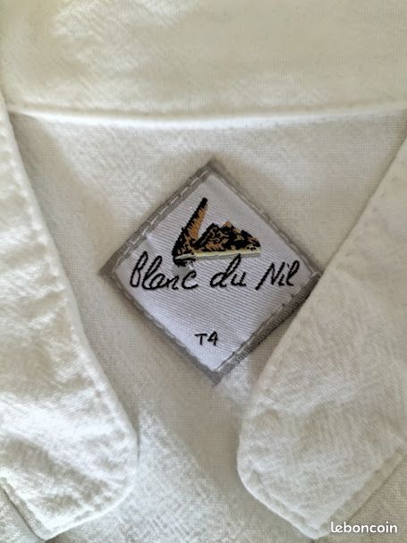 Chemisier sans manches Blanc du Nil T.4 (42) (image 3)