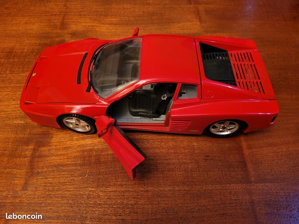 Ferrari 512 TR Testarossa 1991 – Jaune – 1/18 – Miniature Métal Mira (Sans Boîte)