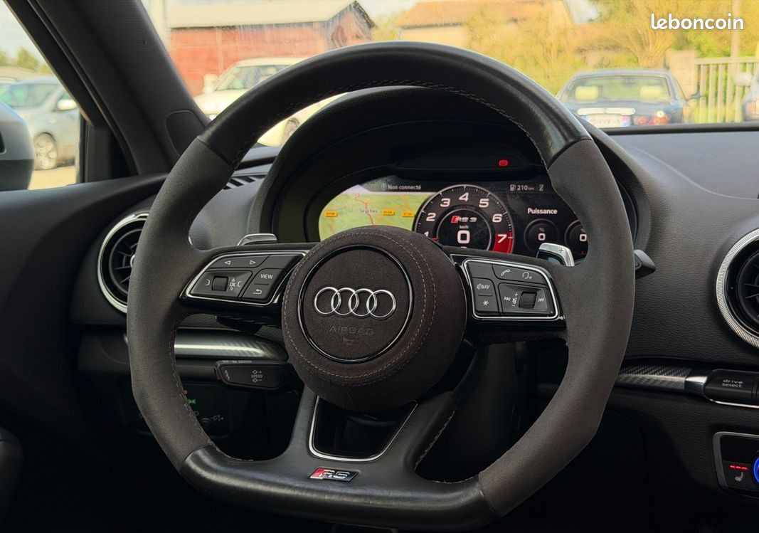 Audi rs3 daza sportback ph2 8v2 2.5 tfsi 400cv s-tronic 7 quattro sieges rs electriques chauf/toit ouv/keyless/gps/multimedia/bluetooth/bang&olufsen/vente a pro (image 14)