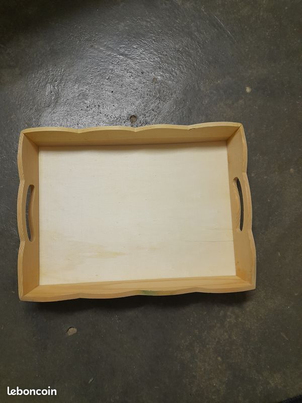 3 Plateaux rectangulaires en bois à décorer (image 2)