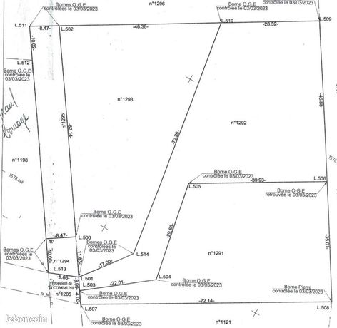 Terrain 2 241 m² Royeres