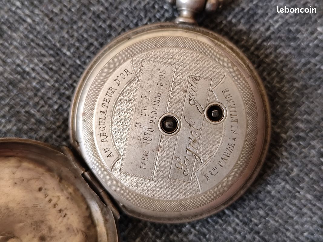 Montre de gousset argent massif 1878 (image 9)