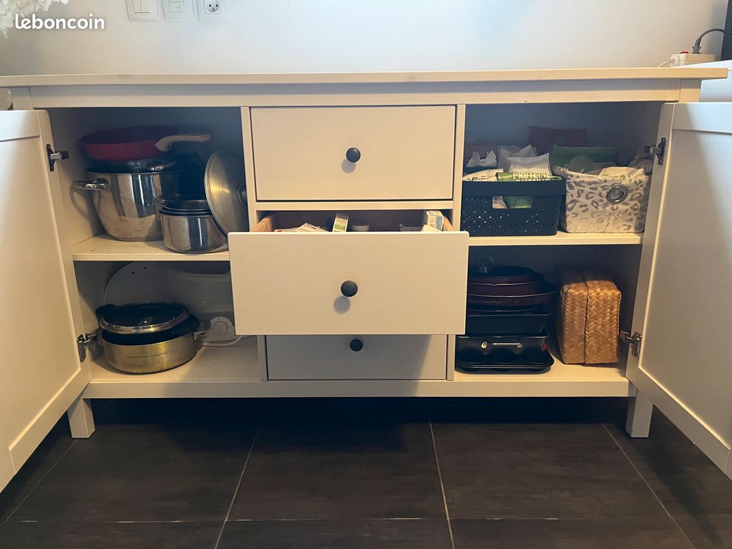 Vends meuble ikea en bois blanc (image 2)