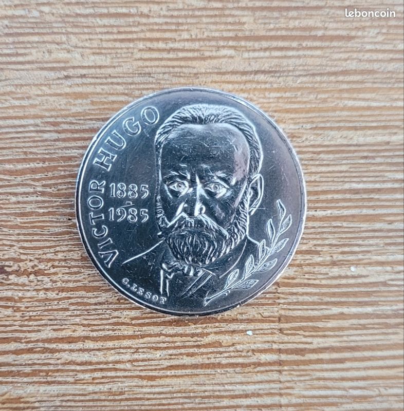 Pièce De Monnaie 10 Francs Victor Hugo 1985 – Collectionneur – État Neuf