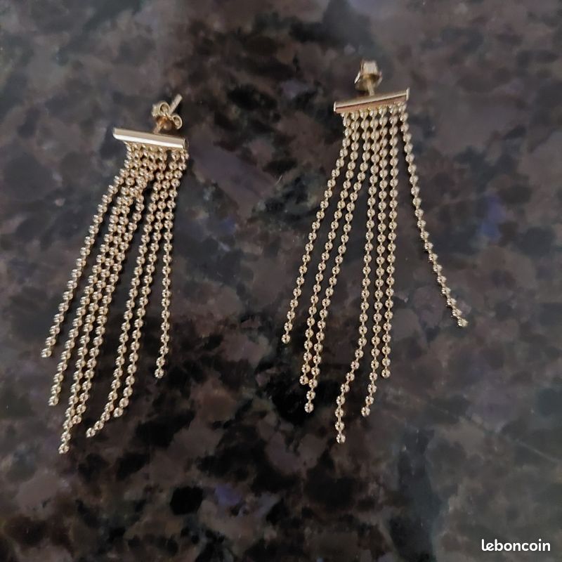Collier Multi-Rangs Avec Boucles Assorties - Longueur Réglable, Couleur Taupe - Neuf Avec étiquettes