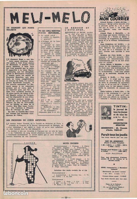 Journal Tintin 135 de 1951 (image 11)
