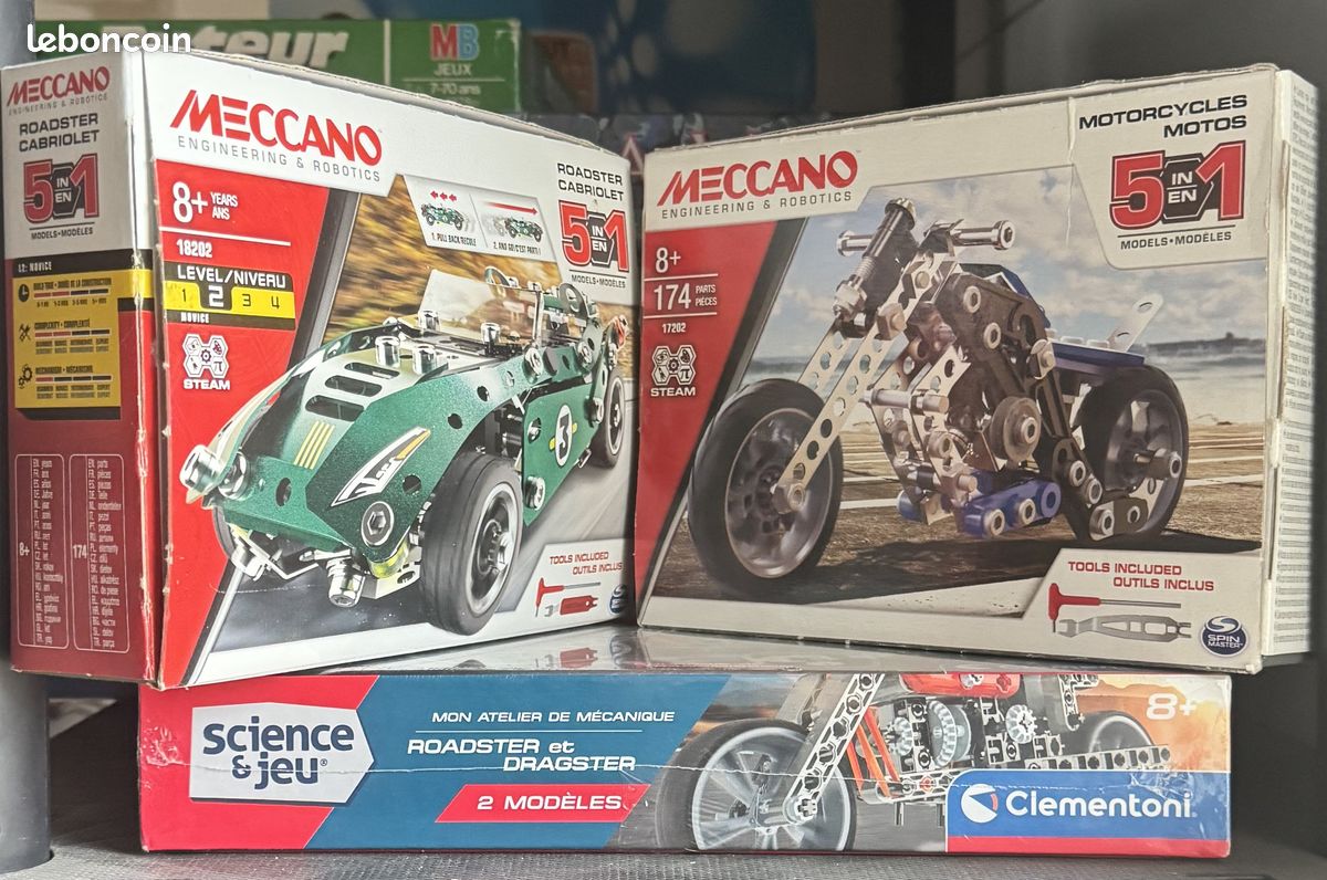 Jeu De Construction Moto Roadster - 771 Pièces Mecatechnik - 34cm - Compatible LEGO