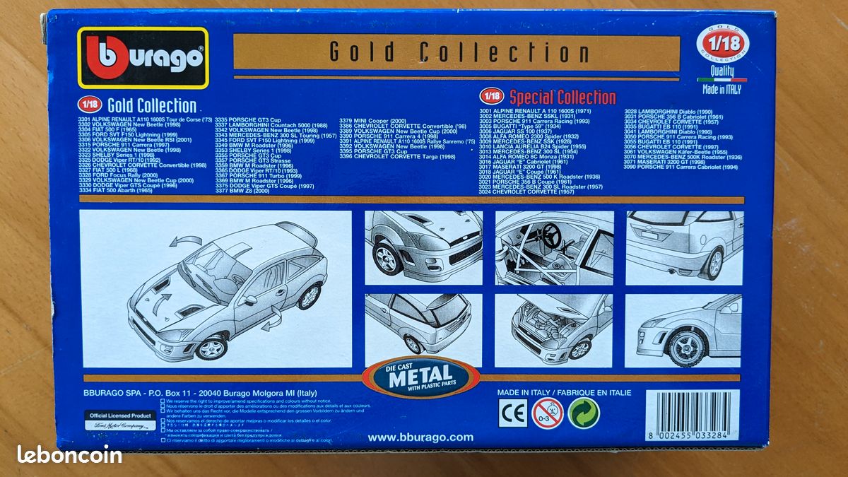 1/16 burago ford focus wrc martini rally