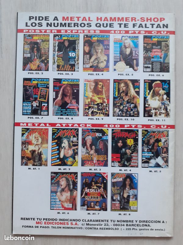 Metal attack especial iron maiden+poster (image 2)