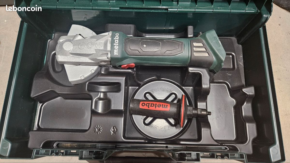 Disqueuse meuleuse metabo 18v à tete plate (image 1)