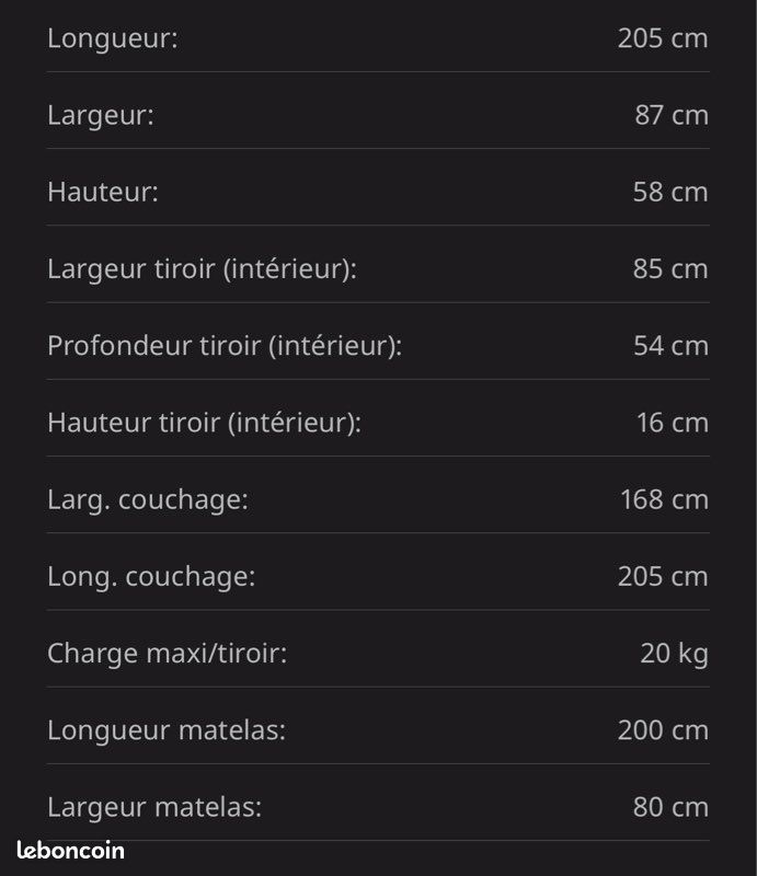 Lit « BRIMNES » (image 5)