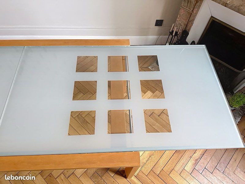 Table en verre et bois extensible LIGNE ROSET (image 8)