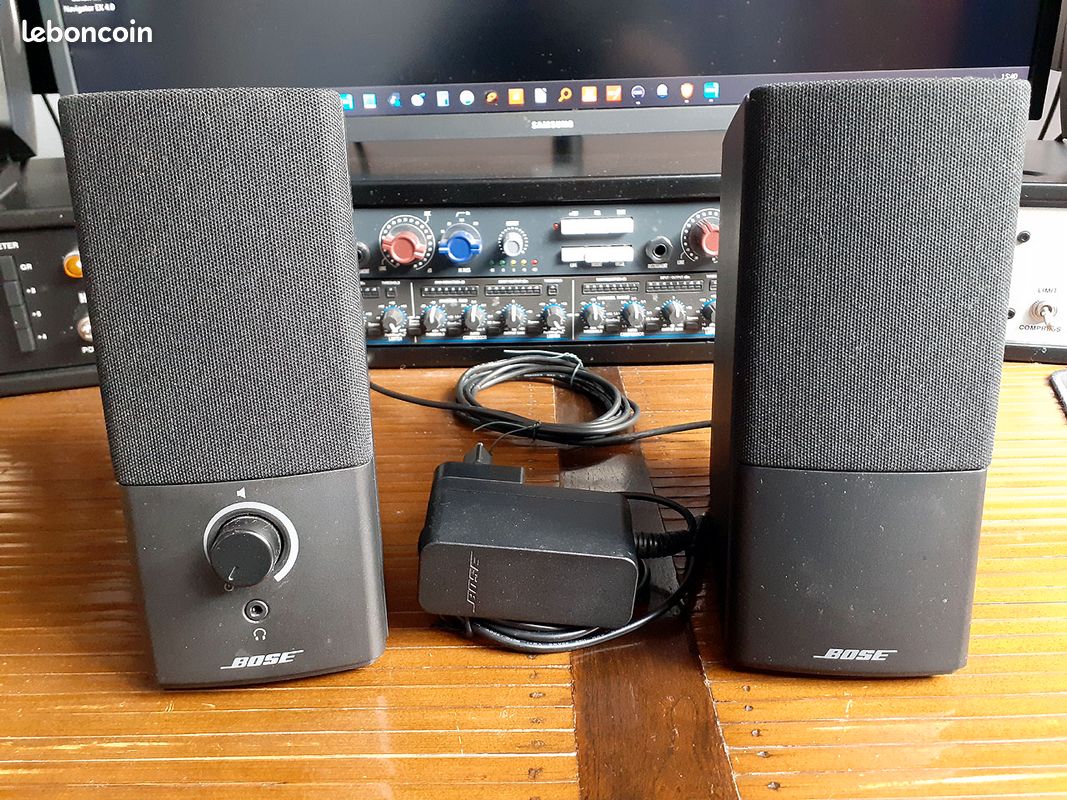 Enceintes PC Bose Companion 2 - Grises - Quasi Neuves Avec Fil Et Jack 3.5mm