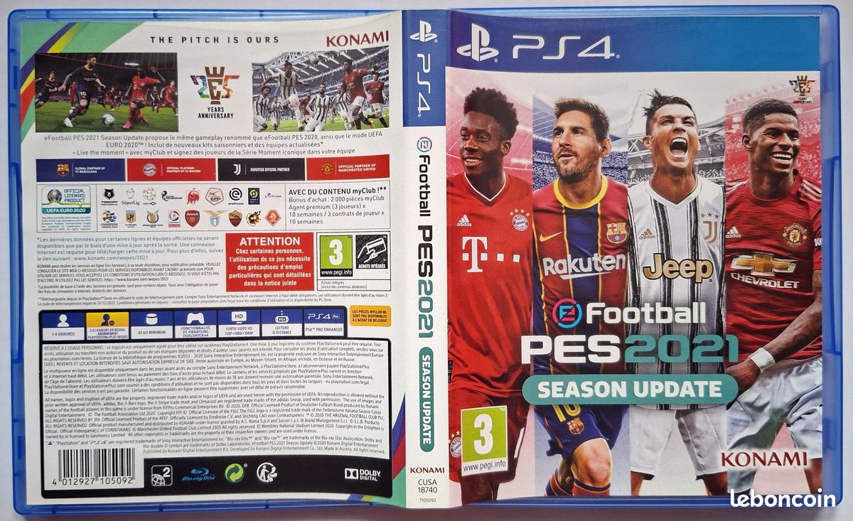 EFootbal PES 2021 (Season Update) (PS4) (Rare) (image 5)