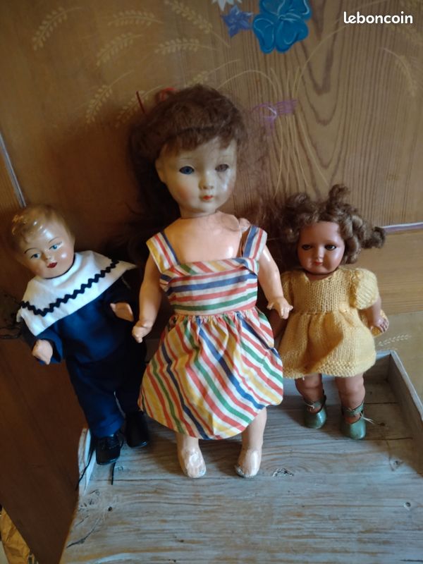 TRES BELLE REPRODUCTION DE POUPEE ANCIENNE SCHMITT NO JUMEAU