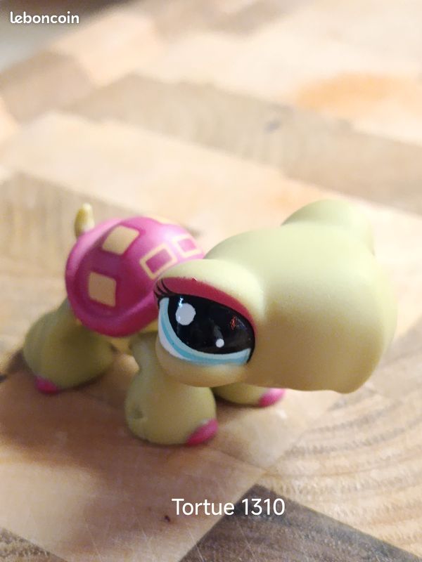 Figurine Littlest Pet Shop Hasbro - Tortue Numéro 1310 - Occasion - Collection Animaux Marins