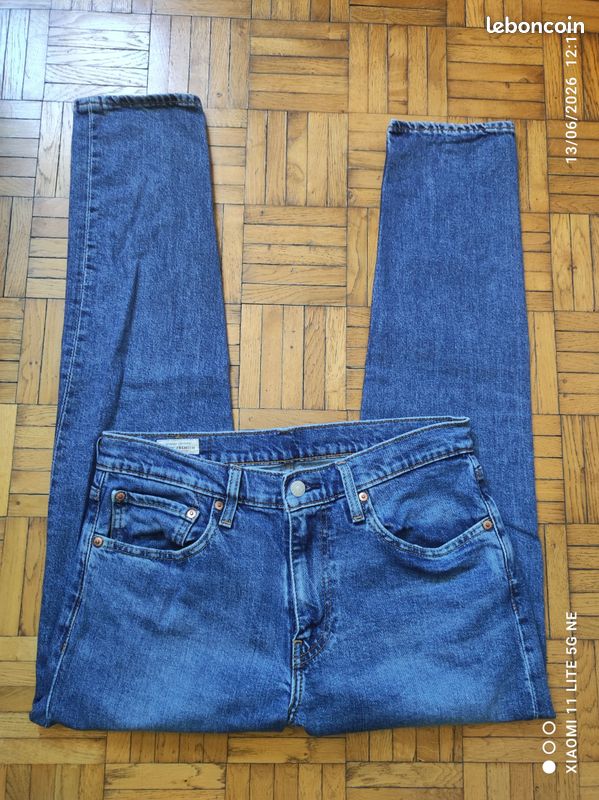 ✨ Jean Levi’s 512 Slim Taper – Bleu Brut Authentique – État Neuf – W31 L32 ✨ (image 3)